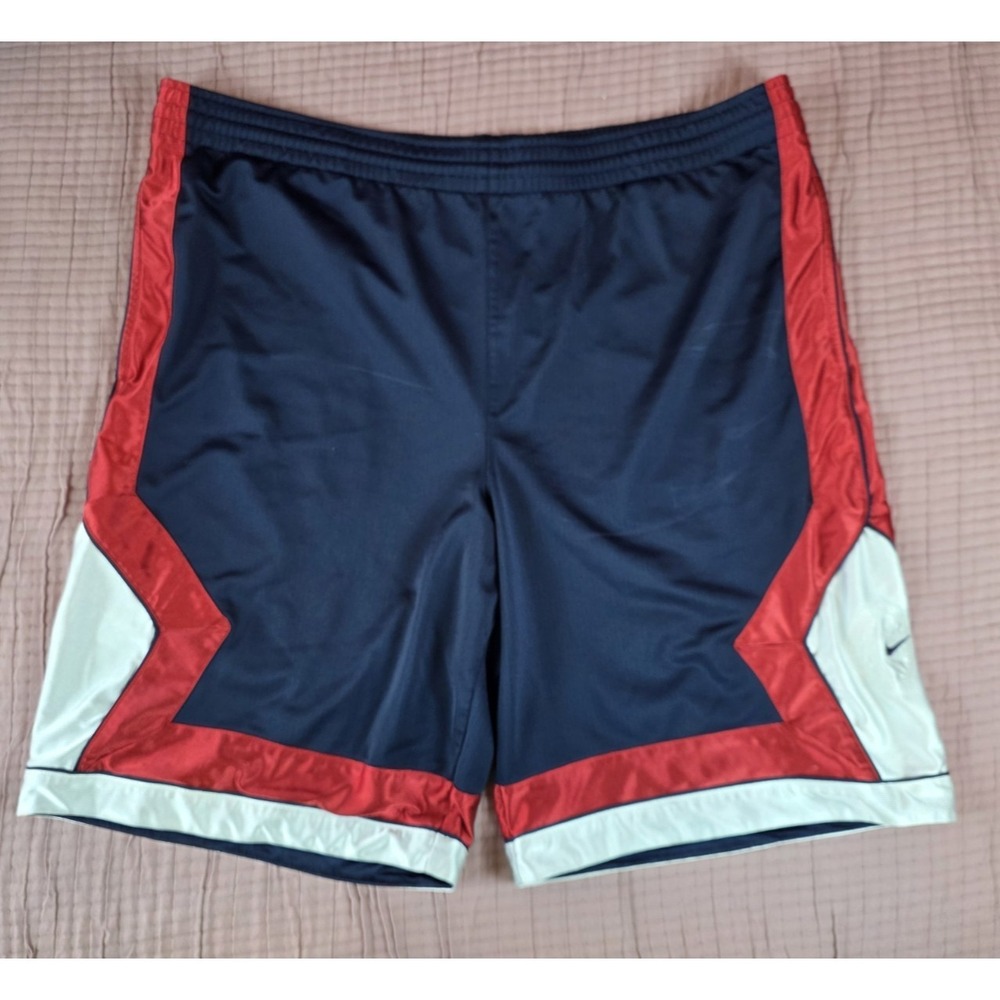 Nike Vintage Basketball Shorts Men's Size XL Navy Red White Y2K RARE Retro